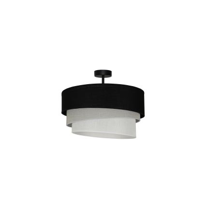 Duolla - Nadgradni luster TRIO 1xE27/15W/230V pr. 45 cm crna/siva/bijela