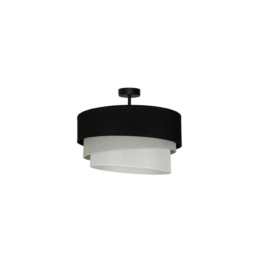 Duolla - Nadgradni luster TRIO 1xE27/15W/230V pr. 45 cm crna/siva/bijela