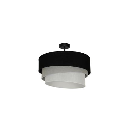 Duolla - Nadgradni luster TRIO 1xE27/15W/230V pr. 45 cm crna/siva/bijela