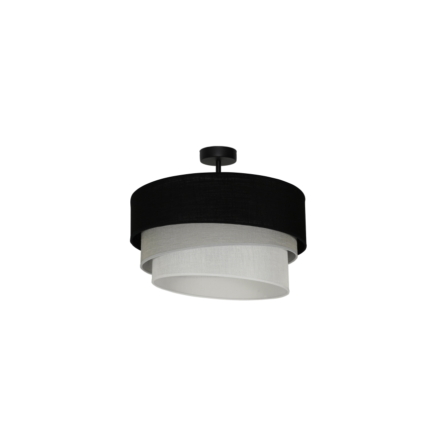 Duolla - Nadgradni luster TRIO 1xE27/15W/230V pr. 45 cm crna/siva/bijela