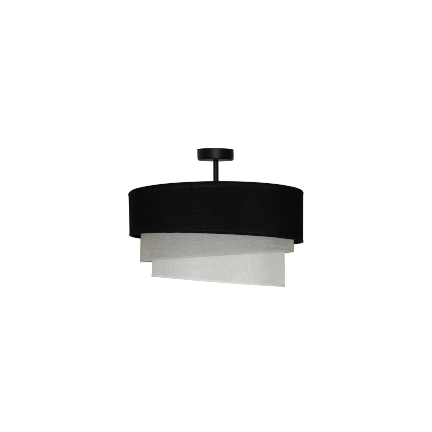 Duolla - Nadgradni luster TRIO 1xE27/15W/230V pr. 45 cm crna/siva/bijela