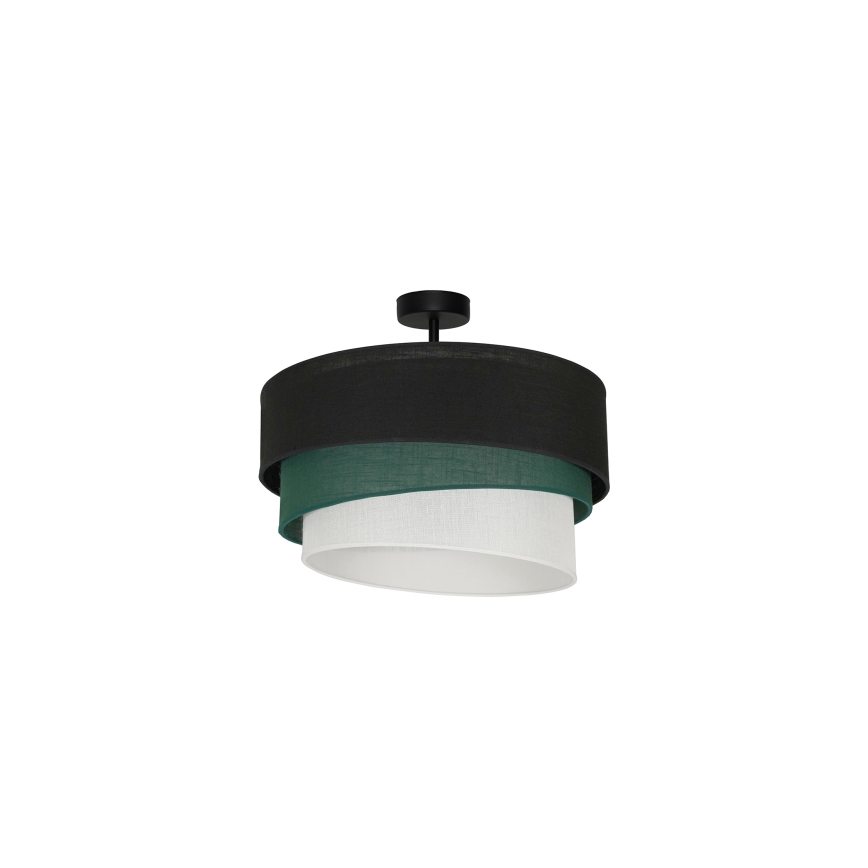 Duolla - Nadgradni luster TRIO 1xE27/15W/230V pr. 45 cm crna/zelena/bijela