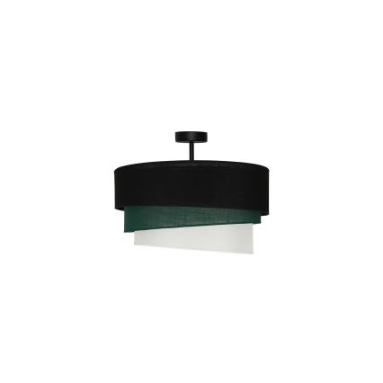 Duolla - Nadgradni luster TRIO 1xE27/15W/230V pr. 45 cm crna/zelena/bijela