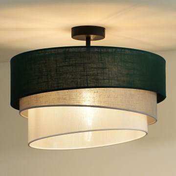 Duolla - Nadgradni luster TRIO 1xE27/15W/230V pr. 45 cm zelena/siva/bijela