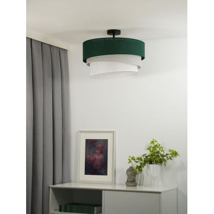 Duolla - Nadgradni luster TRIO 1xE27/15W/230V pr. 45 cm zelena/siva/bijela