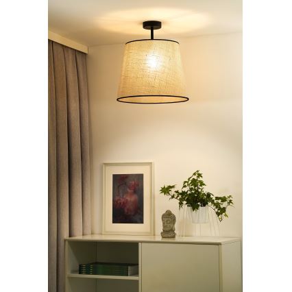 Duolla - Nadgradni luster YUTE 1xE27/15W/230V pr. 38 cm siva/crna