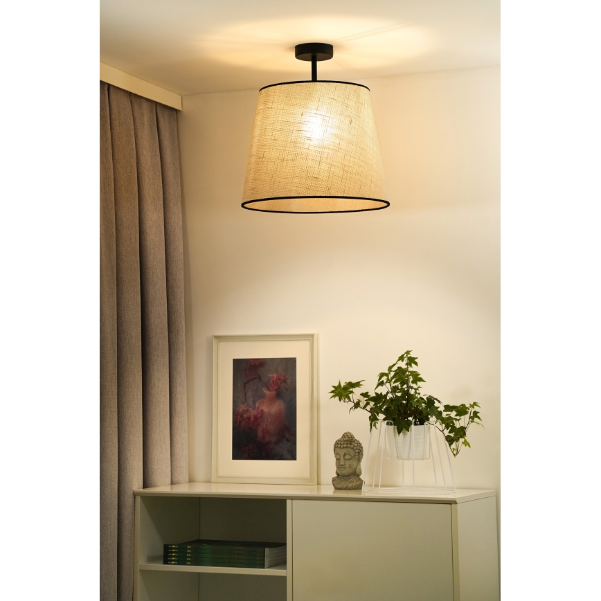 Duolla - Nadgradni luster YUTE 1xE27/15W/230V pr. 38 cm siva/crna