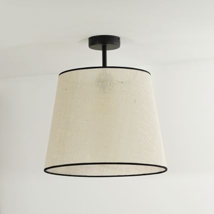 Duolla - Nadgradni luster YUTE 1xE27/15W/230V pr. 38 cm siva/crna