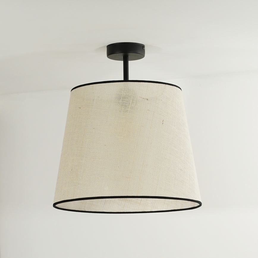 Duolla - Nadgradni luster YUTE 1xE27/15W/230V pr. 38 cm siva/crna