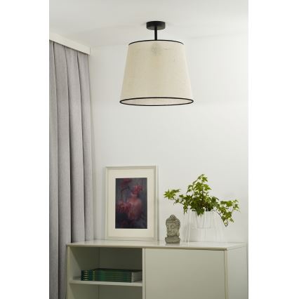 Duolla - Nadgradni luster YUTE 1xE27/15W/230V pr. 38 cm siva/crna