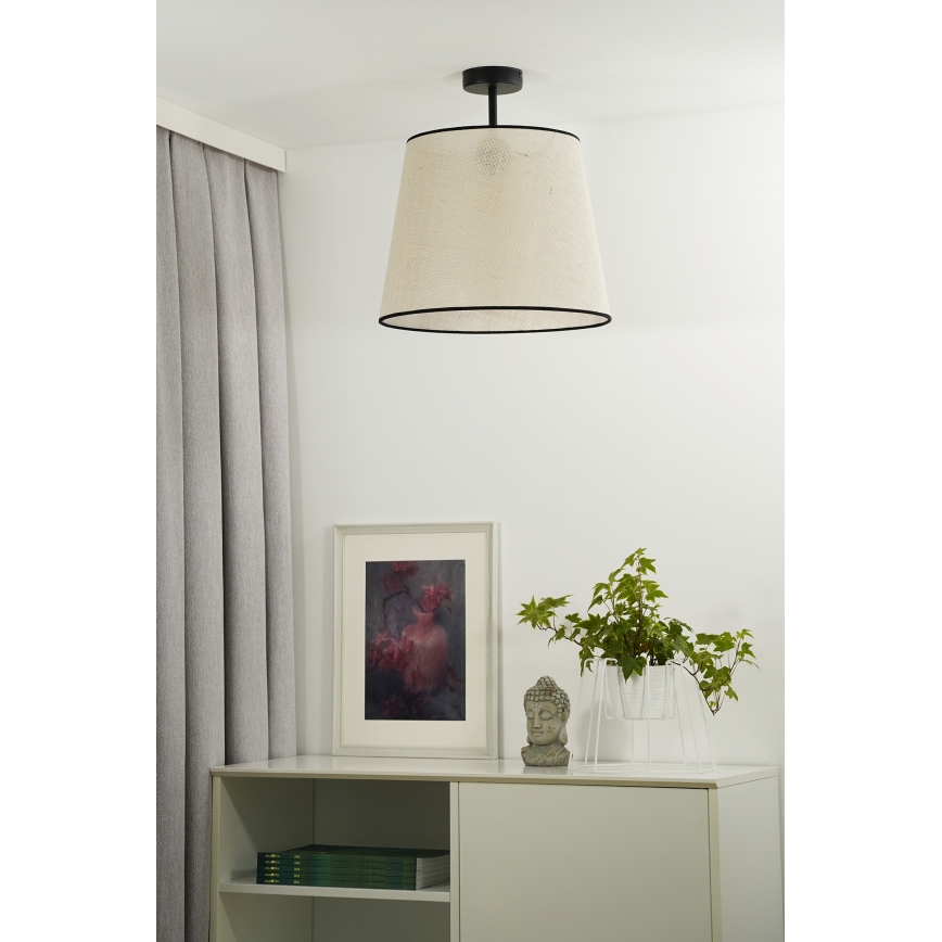 Duolla - Nadgradni luster YUTE 1xE27/15W/230V pr. 38 cm siva/crna