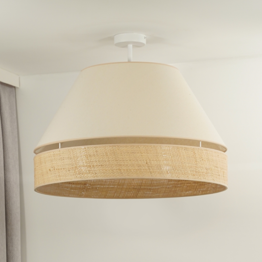 Duolla - Nadgradni luster YUTE AVIGNON 1xE27/15W/230V pr. 60 cm krem/bež