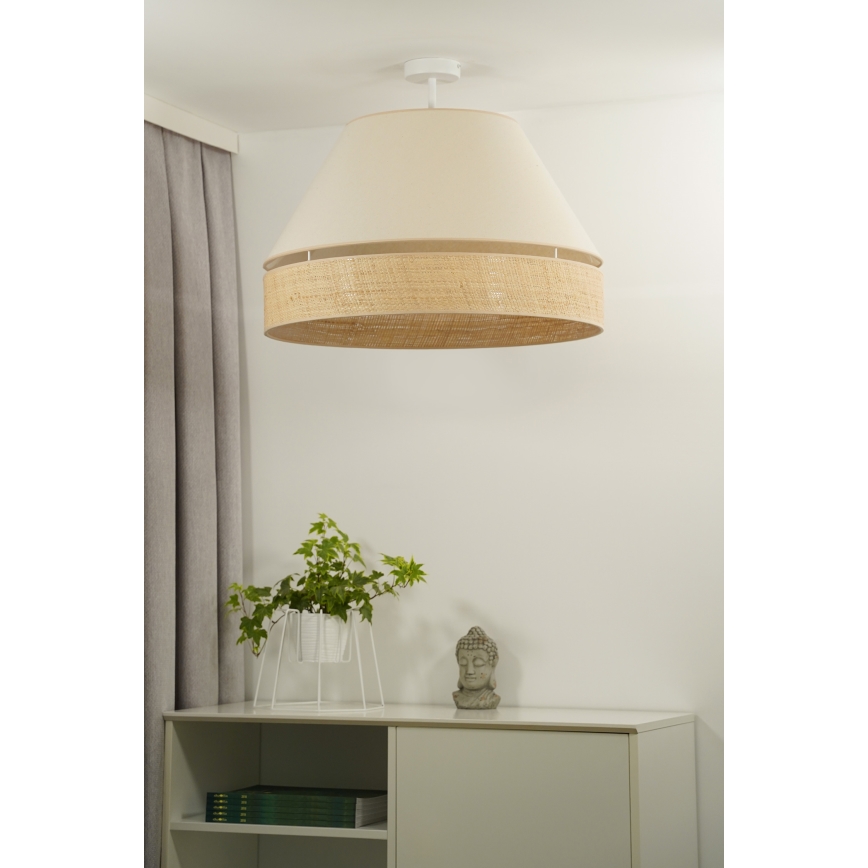Duolla - Nadgradni luster YUTE AVIGNON 1xE27/15W/230V pr. 60 cm krem/bež