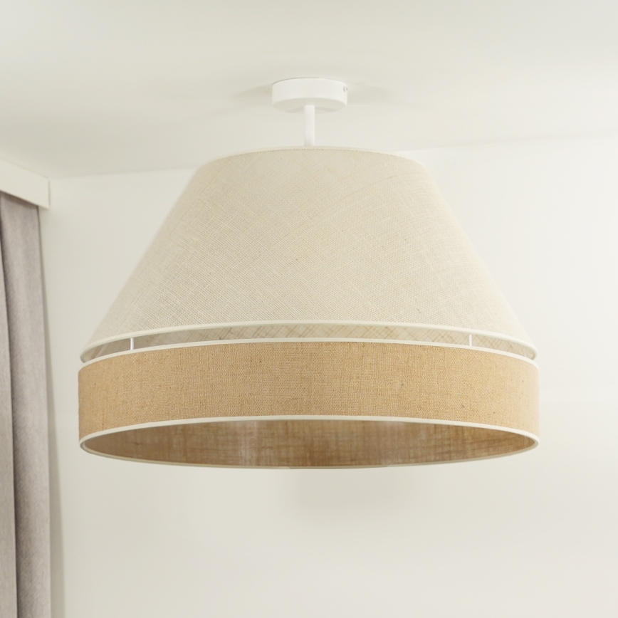 Duolla - Nadgradni luster YUTE AVIGNON 1xE27/15W/230V pr. 60 cm siva/smeđa
