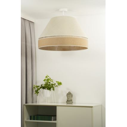 Duolla - Nadgradni luster YUTE AVIGNON 1xE27/15W/230V pr. 60 cm siva/smeđa