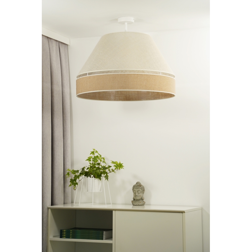 Duolla - Nadgradni luster YUTE AVIGNON 1xE27/15W/230V pr. 60 cm siva/smeđa