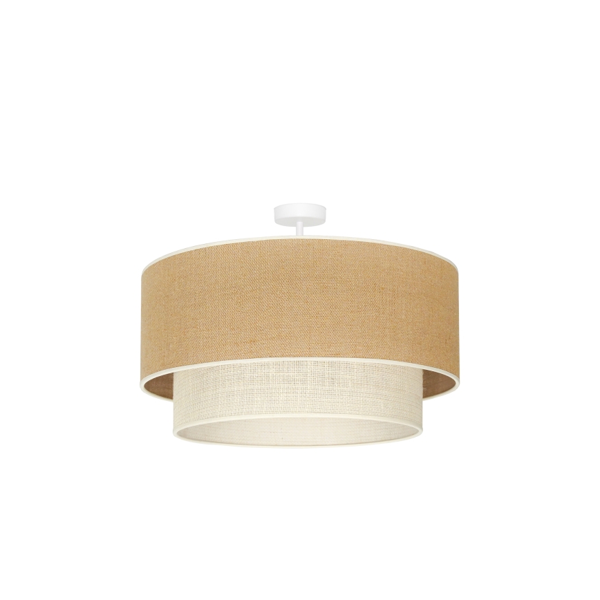 Duolla - Nadgradni luster YUTE BOHO 3xE27/15W/230V pr. 60 cm smeđa/krem