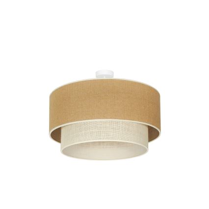 Duolla - Nadgradni luster YUTE BOHO 3xE27/15W/230V pr. 60 cm smeđa/krem