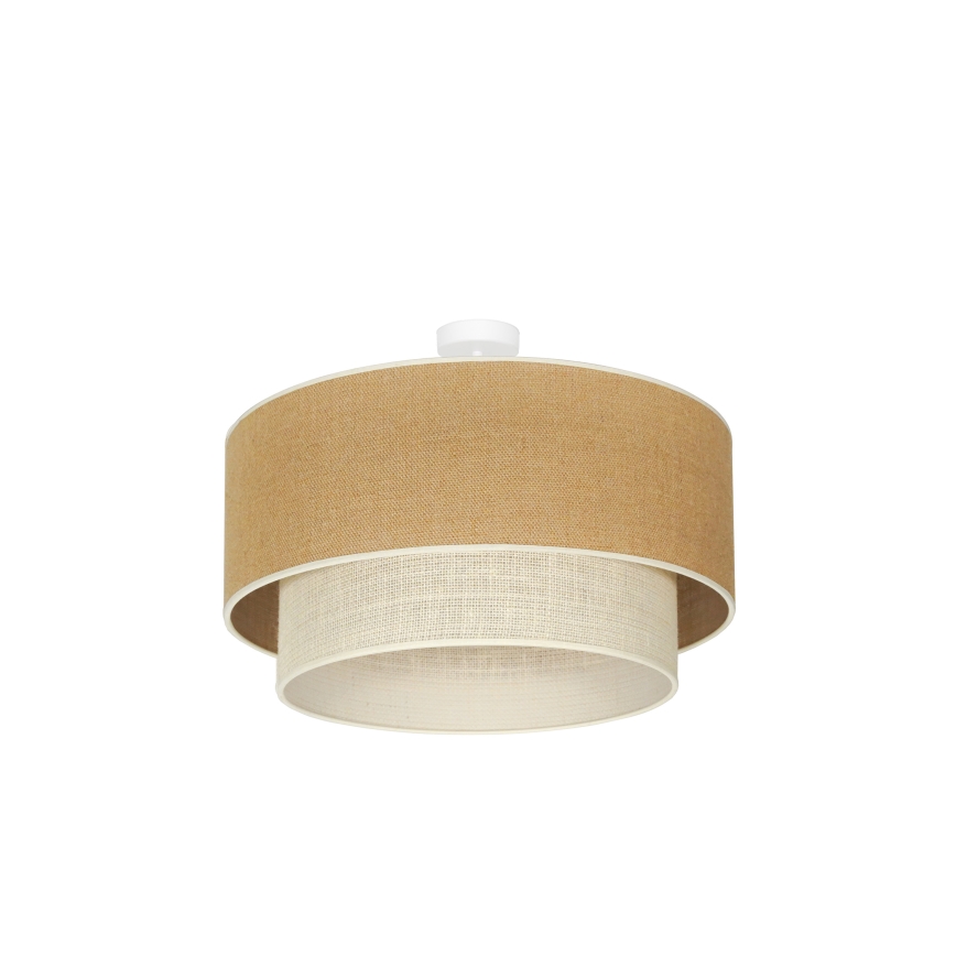 Duolla - Nadgradni luster YUTE BOHO 3xE27/15W/230V pr. 60 cm smeđa/krem