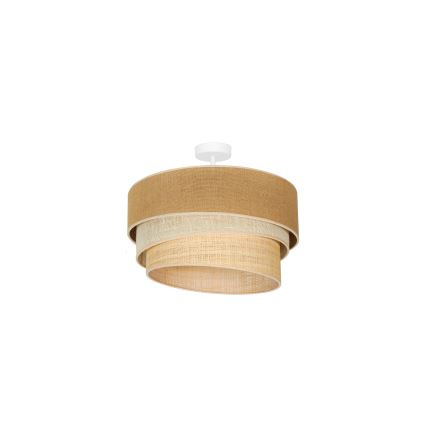 Duolla - Nadgradni luster YUTE TRIO 1xE27/15W/230V pr. 45 cm smeđa/siva/bež