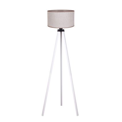 Duolla - Podna lampa 1xE27/60W/230V pr. 44 cm bež/bijela