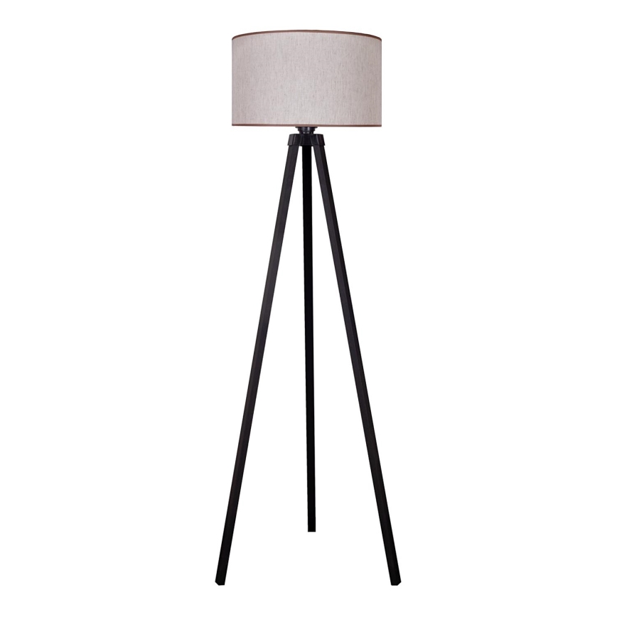 Duolla - Podna lampa 1xE27/60W/230V pr. 44 cm bež/wenge