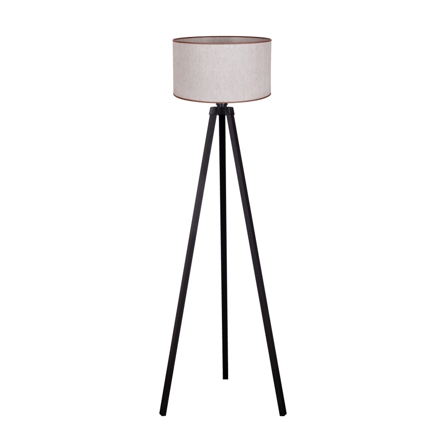 Duolla - Podna lampa 1xE27/60W/230V pr. 44 cm bež/wenge