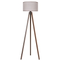 Duolla - Podna lampa 1xE27/60W/230V pr. 44 cm bež/wenge