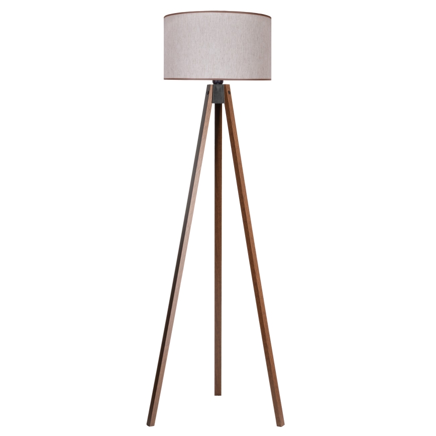 Duolla - Podna lampa 1xE27/60W/230V pr. 44 cm bež/wenge