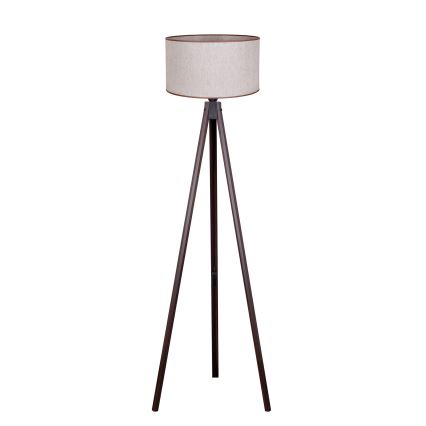 Duolla - Podna lampa 1xE27/60W/230V pr. 44 cm bež/wenge