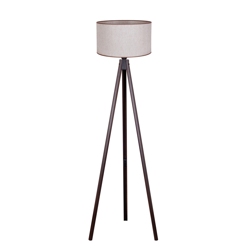Duolla - Podna lampa 1xE27/60W/230V pr. 44 cm bež/wenge