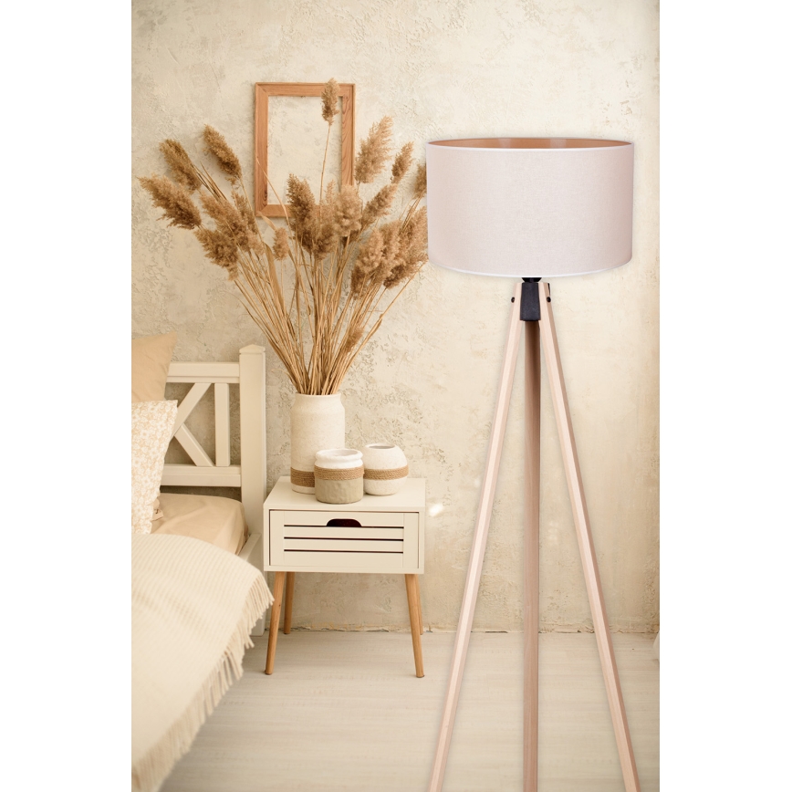 Duolla - Podna lampa 1xE27/60W/230V pr. 44 cm krem/bež