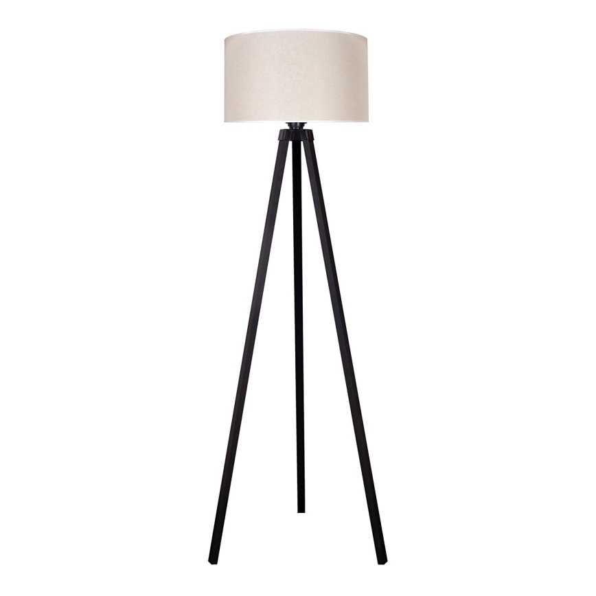 Duolla - Podna lampa 1xE27/60W/230V pr. 44 cm krem/wenge