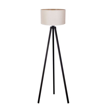Duolla - Podna lampa 1xE27/60W/230V pr. 44 cm krem/wenge
