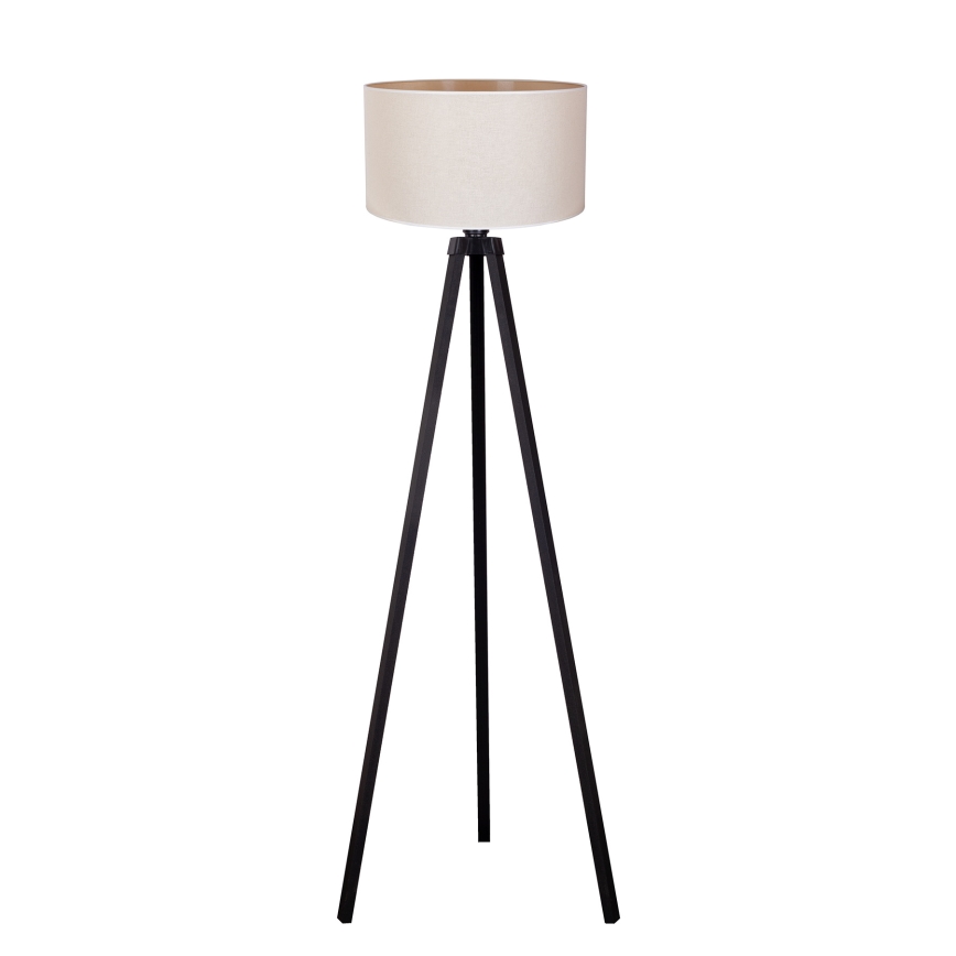Duolla - Podna lampa 1xE27/60W/230V pr. 44 cm krem/wenge