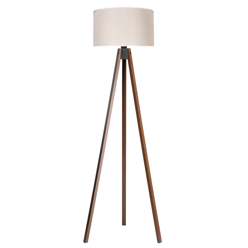 Duolla - Podna lampa 1xE27/60W/230V pr. 44 cm krem/wenge