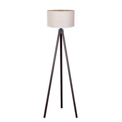Duolla - Podna lampa 1xE27/60W/230V pr. 44 cm krem/wenge