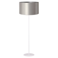 Duolla - Podna lampa CANNES 1xE27/15W/230V 45 cm srebrna/bijela