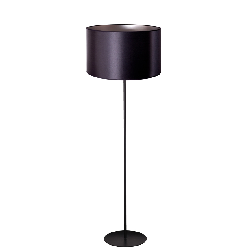 Duolla - Podna lampa CANNES 1xE27/15W/230V pr. 45 cm crna/srebrna