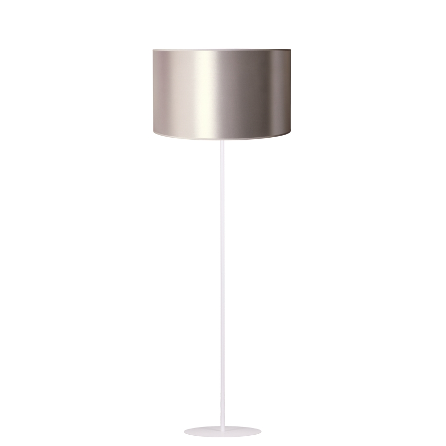 Duolla - Podna lampa CANNES 1xE27/15W/230V pr. 45 cm srebrna/bakrena/bijela