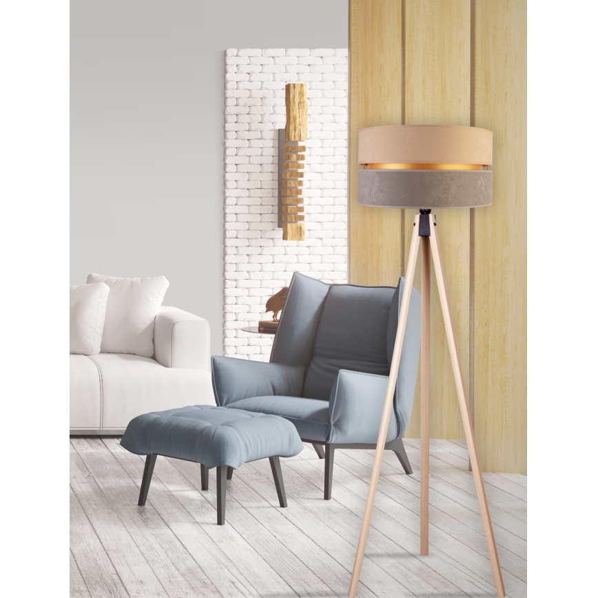 Duolla - Podna lampa DUO 1xE27/60W/230V pr. 44 cm bež/siva/bež