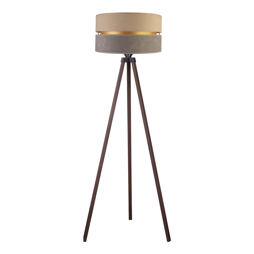 Duolla - Podna lampa DUO 1xE27/60W/230V pr. 44 cm bež/siva/smeđa