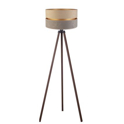 Duolla - Podna lampa DUO 1xE27/60W/230V pr. 44 cm bež/siva/smeđa