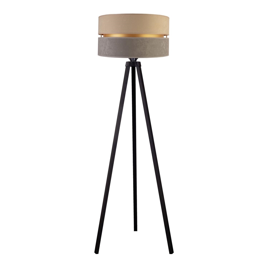 Duolla - Podna lampa DUO 1xE27/60W/230V pr. 44 cm bež/siva/wenge