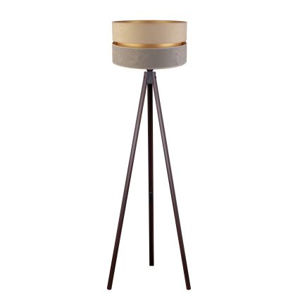 Duolla - Podna lampa DUO 1xE27/60W/230V pr. 44 cm bež/siva/wenge