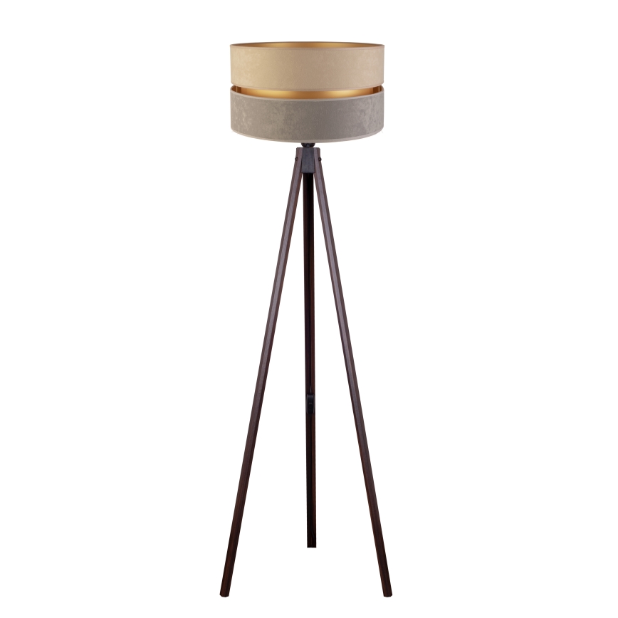 Duolla - Podna lampa DUO 1xE27/60W/230V pr. 44 cm bež/siva/wenge
