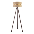 Duolla - Podna lampa DUO 1xE27/60W/230V pr. 44 cm bež/smeđa