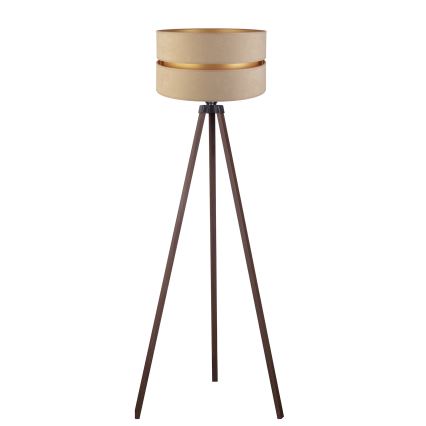 Duolla - Podna lampa DUO 1xE27/60W/230V pr. 44 cm bež/smeđa
