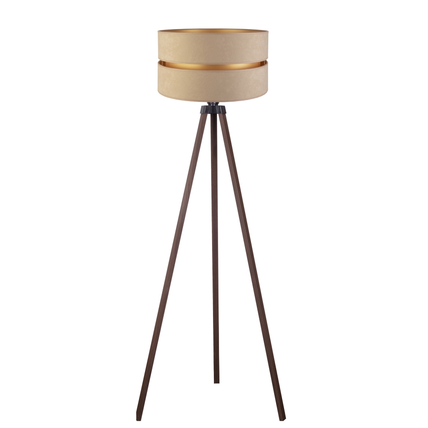 Duolla - Podna lampa DUO 1xE27/60W/230V pr. 44 cm bež/smeđa