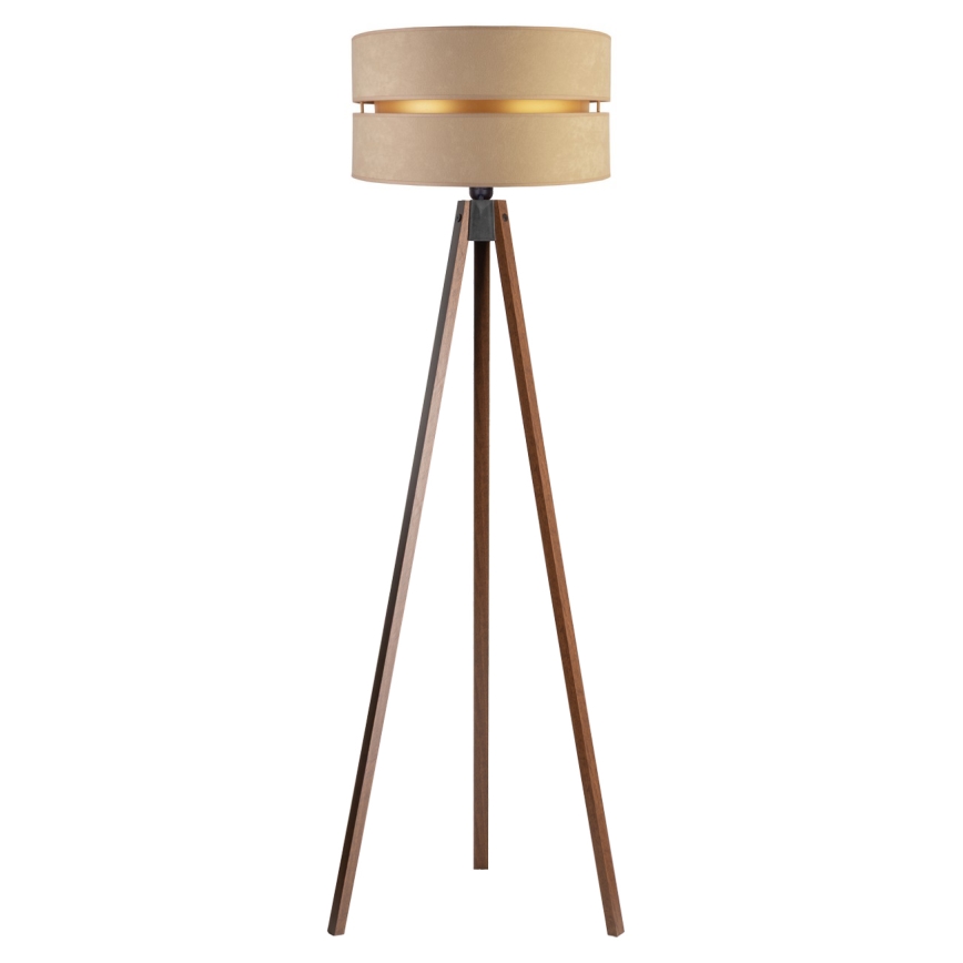 Duolla - Podna lampa DUO 1xE27/60W/230V pr. 44 cm bež/wenge